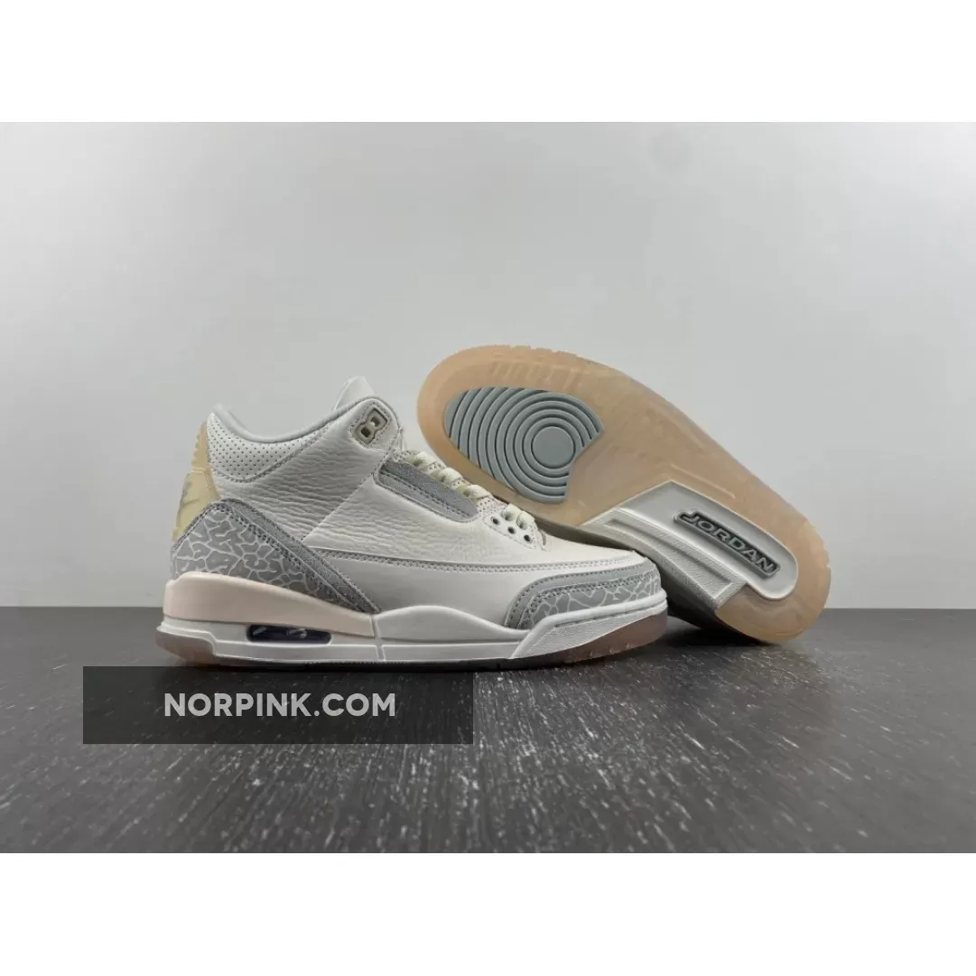 Air Jordan 3 Craft Ivory/Grey Mist-Cream New Arrival