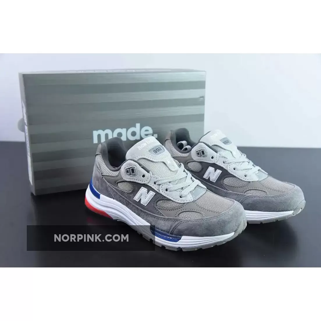 New Balance 992 Grey Blue Red M992MD