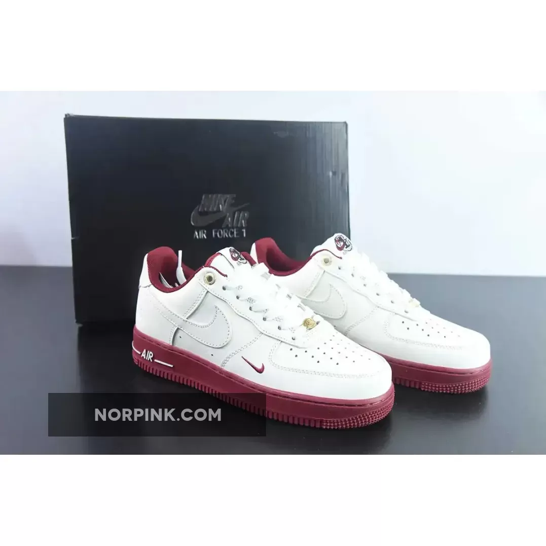 Nike Air Force 1 Low 40th Anniversary Cream Team Red