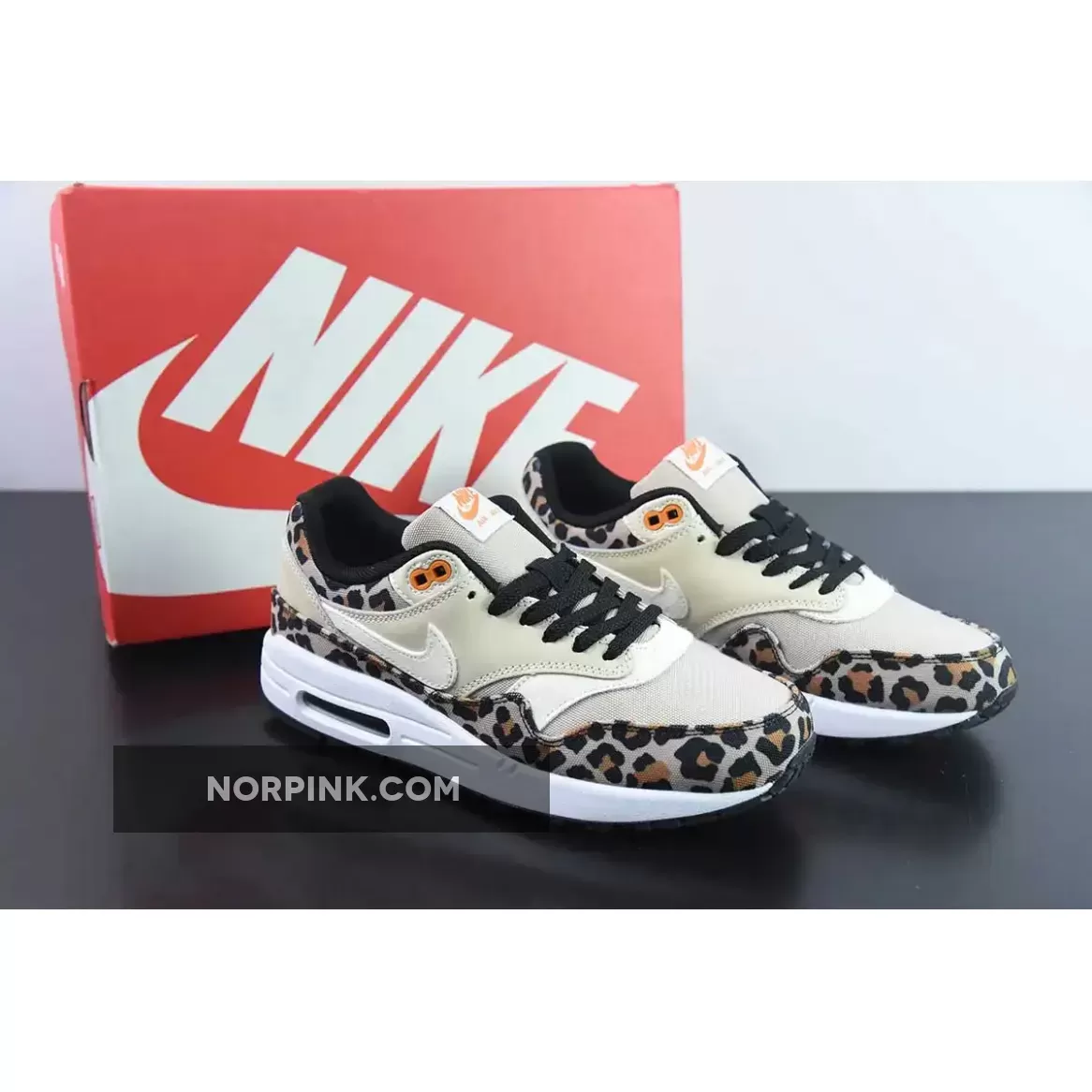 Nike W Air Max 1 Prm 'Leopard' DESERT ORE/ORANGE PEEL-BLACK